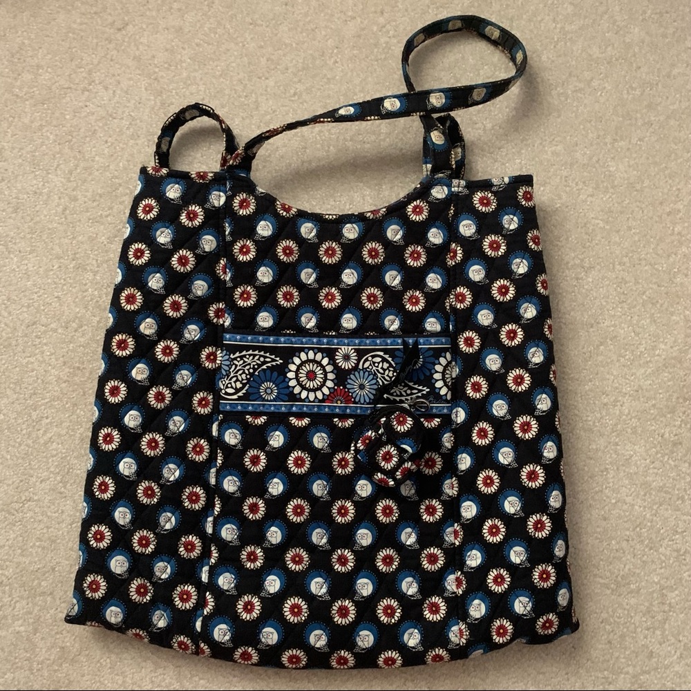 Vera Bradley Tote and Mini Backpack Keychain Combo